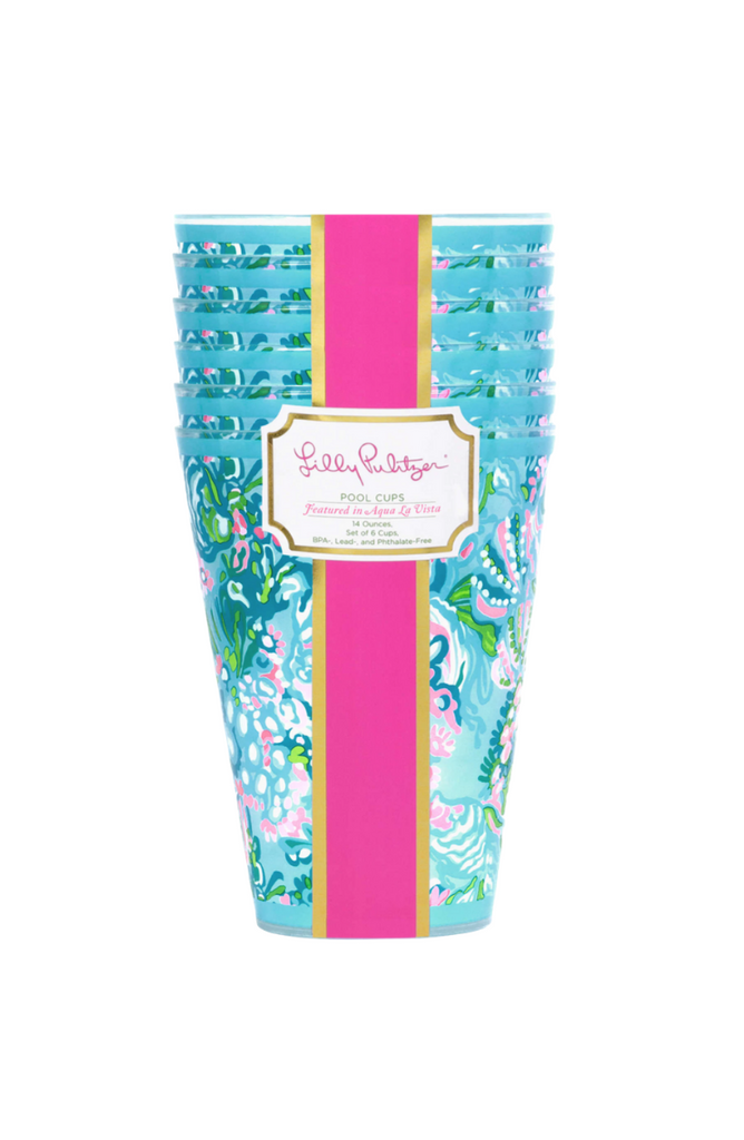 Lilly Pulitzer Plastic Cups (Set of 6)